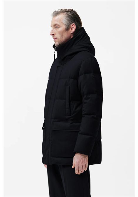 DUNO Parka Piumino Donbart Uomo Navy Scuro in Pura Lana DUNO | Parka | DONBART BOLZANO845